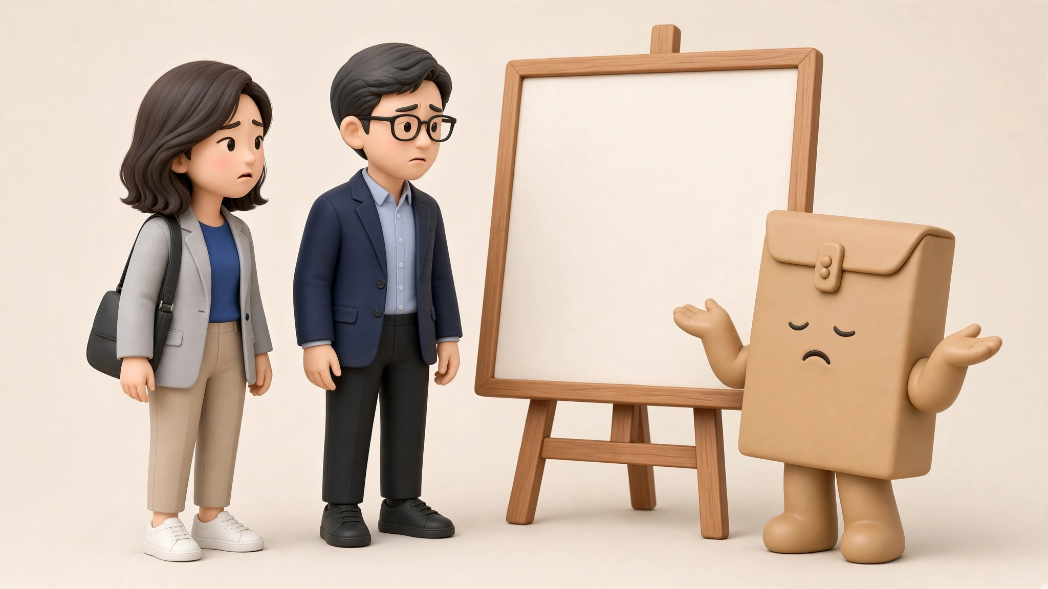 달력만 보고 할 일 목록이 비어 당황하는 대표와 기획빌더, 졸고 있는 봉봉